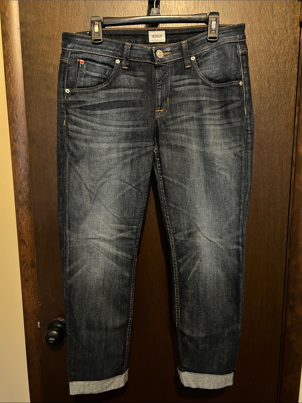 Hudson Jeans Women's Slim Straight Dark Blue Wash